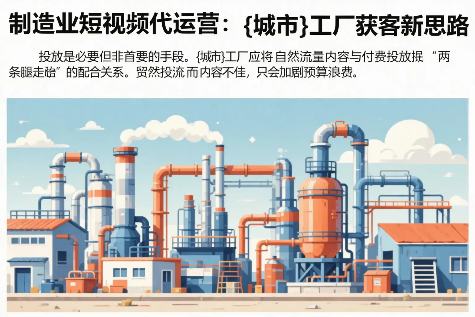 制造业短视频代运营:禹州工厂获客新思路